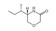 (5S)-5-[(1S)-Methylpropyl]-morpholin-3-one结构式