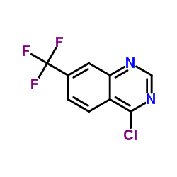 4-氯-7-三氟甲基喹唑啉结构式