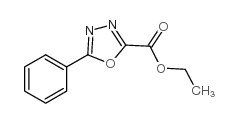 5-苯基-1,3,4-恶二唑-2-羧酸乙酯结构式