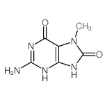 1H-Purine-6,8-dione,2-amino-7,9-dihydro-7-methyl-结构式