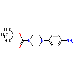 1-Boc-4-(4-氨基苯基)哌嗪结构式