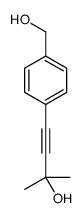 4-[4-(羟基甲基)苯基]-2-甲基-3-丁炔-2-醇结构式