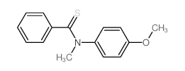 N-(4-methoxyphenyl)-N-methyl-benzenecarbothioamide Structure