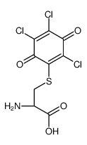 (2R)-2-amino-3-(2,4,5-trichloro-3,6-dioxocyclohexa-1,4-dien-1-yl)sulfanylpropanoic acid Structure
