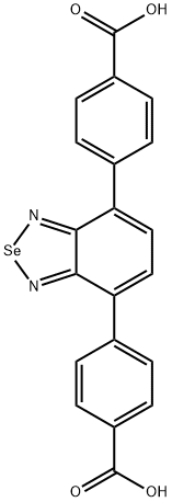 4,4'-(2,1,3-苯并硒二唑-4,7-二基)双-苯甲酸结构式