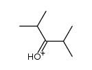 2,4-dimethyl-pentan-3-one, protonated form结构式