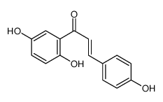 1-(2,5-dihydroxyphenyl)-3-(4-hydroxyphenyl)prop-2-en-1-one结构式