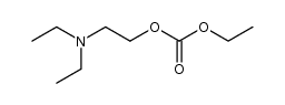 carbonic acid ethyl ester-(2-diethylamino-ethyl ester)结构式