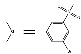 3-Bromo-5-((trimethylsilyl)ethynyl)benzenesulfonyl fluoride >= Structure