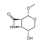 3-Oxa-7-azabicyclo[4.2.0]octan-8-one,5-hydroxy-2-methoxy-,(1R,2R,5R,6S)-(9CI) Structure