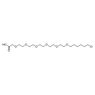 24-Chloro-3,6,9,12,15,18-hexaoxatetracosanoic acid Structure