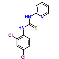 1-(2,4-Dichlorophenyl)-3-pyridin-2-ylthiourea结构式