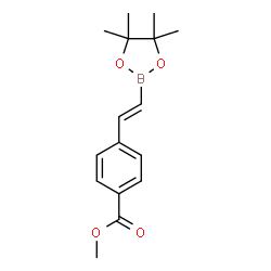 (E)-methyl 4-(2-(4,4,5,5-tetramethyl-1,3,2-dioxaborolan-2-yl)vinyl)benzoate Structure