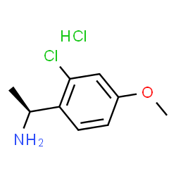 (S)-1-(2-氯-4-甲氧基苯基)乙胺盐酸盐结构式