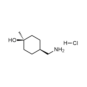(1S,4s)-4-(氨基甲基)-1-甲基环己-1-醇盐酸盐结构式