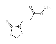 2-Thioxo-3-thiazolidinepropanoic acid methyl est Structure