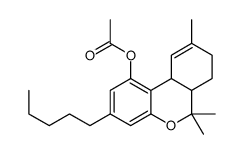 (6aR,10aα)-6aβ,7,8,10a-Tetrahydro-6,6,9-trimethyl-3-pentyl-6H-dibenzo[b,d]pyran-1-ol acetate Structure