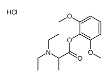[1-(2,6-dimethoxyphenoxy)-1-oxopropan-2-yl]-diethylazanium,chloride Structure