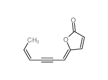 2(5H)-Furanone,5-(4-hexen-2-ynylidene)-, (?,Z)- (8CI,9CI)结构式