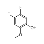 4,5-二氟-2-甲氧基苯酚结构式