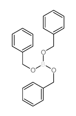 Boric acid (H3BO3),tris(phenylmethyl) ester结构式