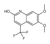6,7-二甲氧基-4-(三氟甲基)喹啉-2(1H)-酮结构式
