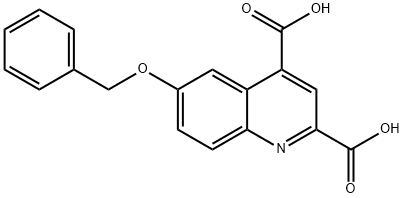 6-(benzyloxy)quinoline-2,4-dicarboxylic acid Structure