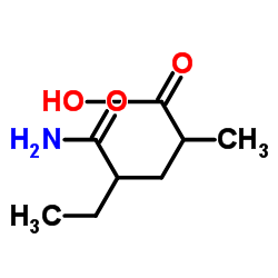 4-Carbamoyl-2-methylhexanoic acid Structure