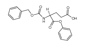 N-(benzyloxycarbonyl)-L-glutamic acid, α-phenyl ester结构式