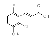 2-氯-6-氟-3-甲基肉桂酸结构式