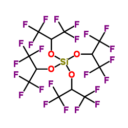 四(1,1,1,3,3,3-六氟异丙基)正硅酸盐结构式