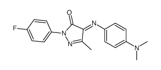 4-[[p-(Dimethylamino)phenyl]imino]-1-(p-fluorophenyl)-3-methyl-2-pyrazolin-5-one structure