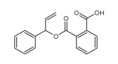 (+/-)-phthalic acid mono-(1-phenyl-allyl ester) Structure