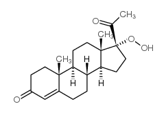 progesterone 17 alpha-hydroperoxide结构式