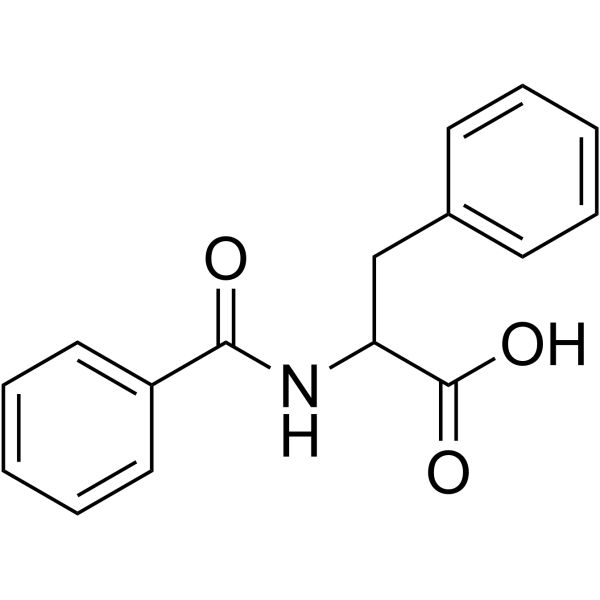 benzoyl-dl-phenylalanine Structure