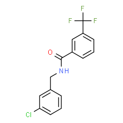 N-(3-CHLOROBENZYL)-3-(TRIFLUOROMETHYL)BENZENECARBOXAMIDE结构式