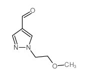 1H-Pyrazole-4-carboxaldehyde, 1-(2-methoxyethyl)- (9CI) Structure