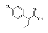 (6CI,8CI)-1-(p-氯苯基)-1-乙基-2-硫脲结构式