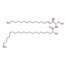 N-(2'-(R)-hydroxybehenoyl)-D-erythro-sphingosine Structure