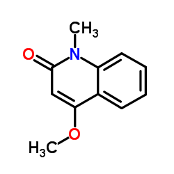 4 -甲氧基- 1 -甲基- 2(1H),喹啉酮结构式