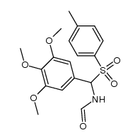 N-{[(4-methylphenyl)sulfonyl](3,4,5-trimethoxyphenyl)methyl}formamide结构式