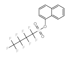 1-Butanesulfonic acid,1,1,2,2,3,3,4,4,4-nonafluoro-, 1-naphthalenyl ester Structure
