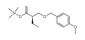 1-[1-((1R)-1-{[(4-methoxyphenyl)methoxy]methyl}propyl)vinyloxy]-1,1-dimethyl-1-silaethane Structure