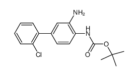 (3-amino-2'-chloro-biphenyl-4-yl)-carbamic acid tert.-butyl ester Structure