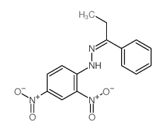 2,4-dinitro-N-(1-phenylpropylideneamino)aniline结构式