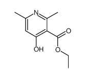 ethyl 4-hydroxy-2,6-dimethylpyridin-3-carboxylate结构式