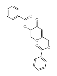 (5-benzoyloxy-4-oxo-pyran-2-yl)methyl benzoate Structure