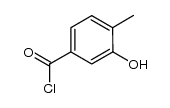 3-hydroxy-4-methylbenzoyl chloride Structure
