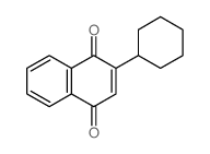 2-环己基-1,4-萘醌结构式