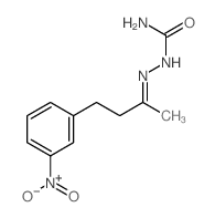 Hydrazinecarboxamide,2-[1-methyl-3-(3-nitrophenyl)propylidene]-结构式